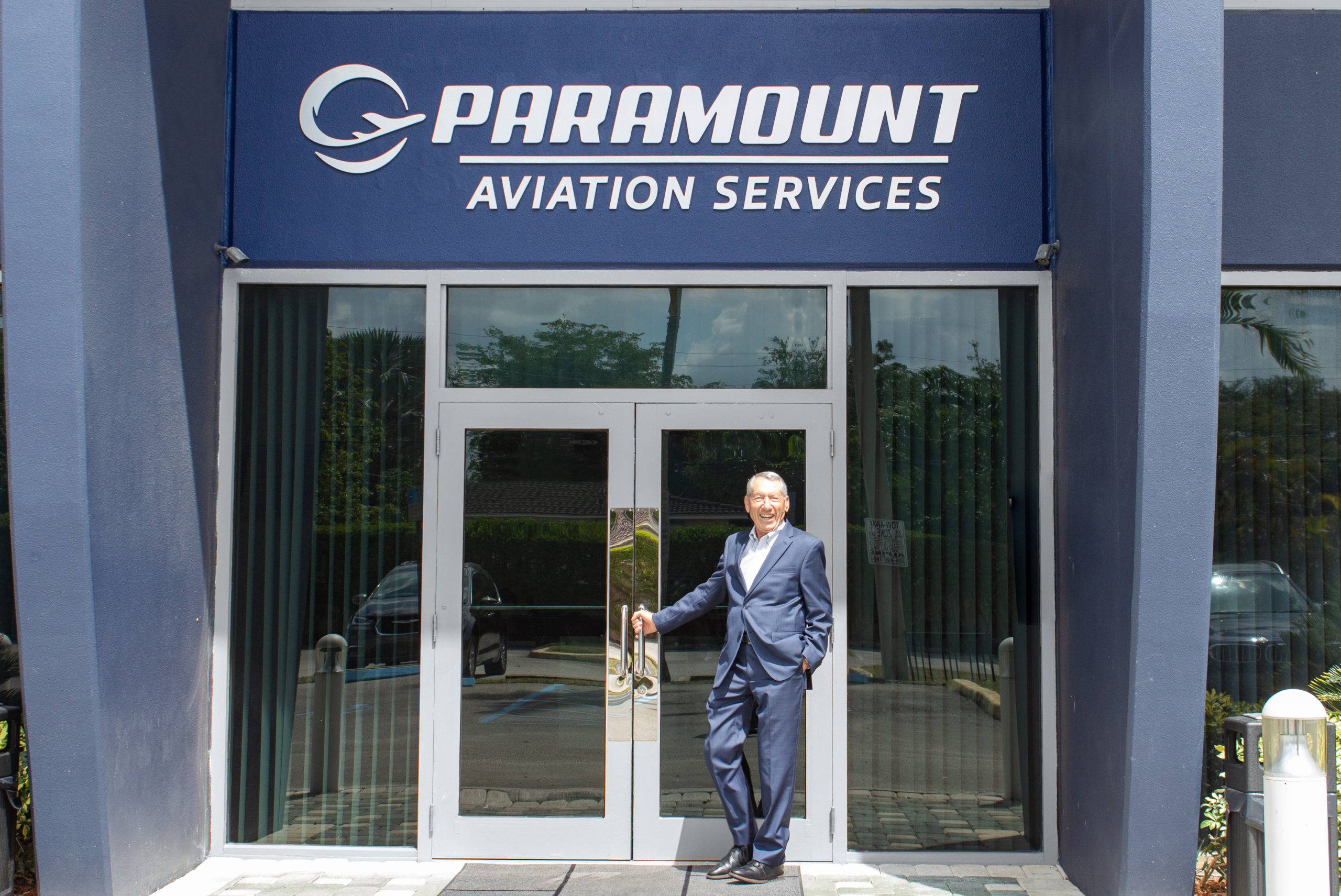 Vito La Forgia, the Chairman of Paramount, standing in front of our Miami, FL campus